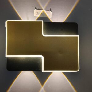 Geometric LED Wall Light – Cross Pattern