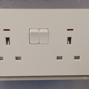 Double 13A Switched Socket Outlet