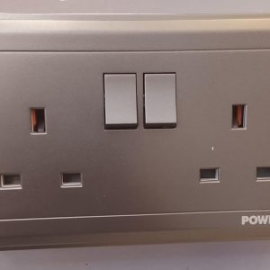 Double 13A Switched Socket Outlet