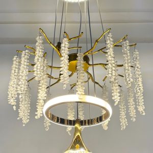 RFCH30006/400-Luxury Cascading Crystal LED Chandelier