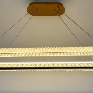 RF91229 – Oval Crystal Halo LED Chandelier